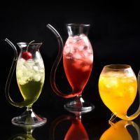 Whiskey Glass Water Cup Sucking Juice Milk Drinking Tube Straw Cup Bar Night Club Party Red Wine Cups Juice Tea Coffee Mug