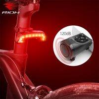 ☌✺☜ RION Rear Light Bicycle Horn High Visibility Cycling Bike Tail Lights Bell Flashlight MTB LED USB Taillight Brake Lantern Lamp