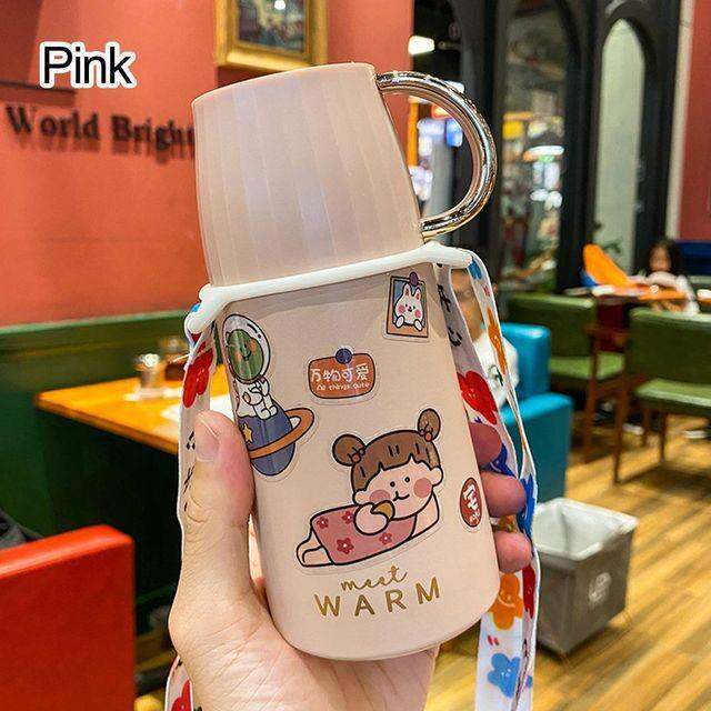 heat-preservation-304-stainless-steel-portable-thermos-cute-thermal-flask-insulated-cups-cartoon-vacuum-cup-with-belt