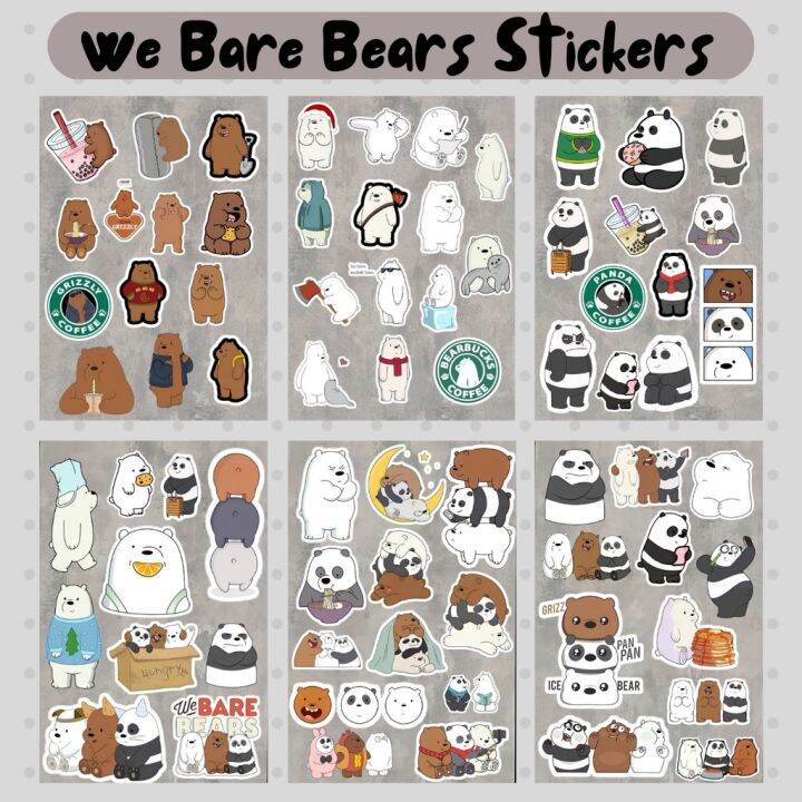 We Bare Bears Stickers Pack Stiker We Bare Bears | Lazada Indonesia