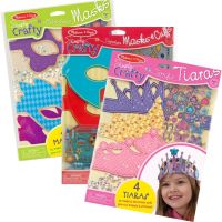 [4อันในชุด] ชุดประดิษฐ์ DIY หน้ากาก หรือ มงกุฏ 4 อัน อุปกรณ์ 100 ชิ้น Melissa &amp; Doug Simply Crafty Tiaras, Hero Mask รีวิวดีใน Amazon USA หลากรุ่น 9480/9481/9477