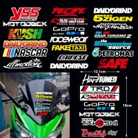 Reflective Motorcycle Side Strip Bike Helmet Sticker Car Styling Vinyl Decal For YAMAHA TMAX Kawasaki KTM