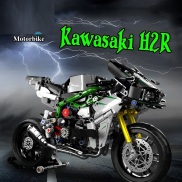 Đồ Chơi Lắp Ráp Mô Hình Xe Moto Kawasaki Ninja H2r 998cc 672003 Với 858