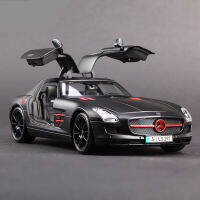 1:32 SLS Alloy Sports Car Model Diecasts Metal Toy Vehicles Car Model High Simulation Sound and Light Collection Kids Gift