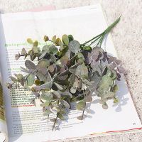 【YF】✹  Artificial Plastic Leaves Eucalyptus Branch for Garden Vase Wedding Decoration Faux Fake Flowers