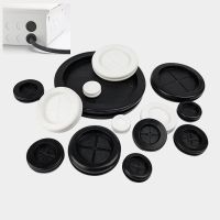 ↂ卐 10pc Snap-on rubber cable grommet gasket inlet outlet case box plate hole seal rings flat washer Dust plug cover cable protector