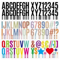 hotx【DT】 Pcs 6 Sheets Big Stickers 2.5 Inch Alphabet Adhesive Book Diary Stationery Sticker