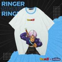 เสื้อยืด ลายการ์ตูน ดราก้อนบอล DragonBall Z ลิขสิทธิ์แท้จากญี่ปุ่น Collection Limited คอกลม กับลายสกรีนทรังซ์ ใส่แท้เท่แน่นอน มีจำนวนจำกัด