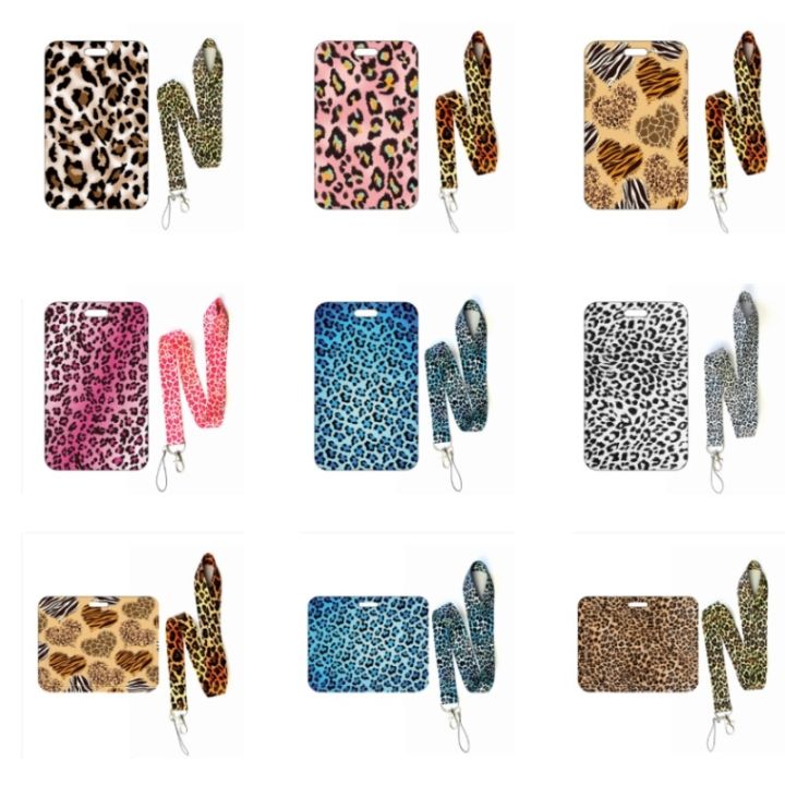 hot-dt-fashion-leopard-print-name-card-student-campus-hanging-neck-holder-lanyard-id-drop-shipping