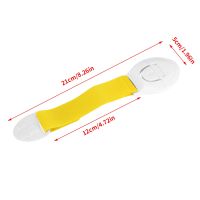 ☊™❄ 10pcs Baby Safety Locks Plastic Cabinet Safety Locks Adjustable Wardrobe Door Straps Yellow