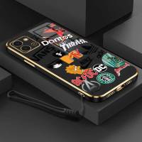 เคสสำหรับ Infinix Hot 11 2022แบรนด์กล้องอินเทรนด์ปกป้องเคสโทรศัพท์ขอบซิลิโคนนิ่มฝาครอบพร้อมฟรีสายคล้อง