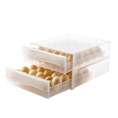 60 Grid Egg Holder for Refrigerator Household Egg Fresh Storage Box for Fridge Multi-Layer Chicken Egg Storage Container Organiz