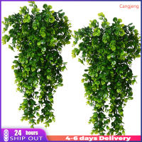 1pc/2pcs Hanging Artificial Vines Faux Plants Eucalyptus Leaves Garland For Indoor Outdoor Decoration