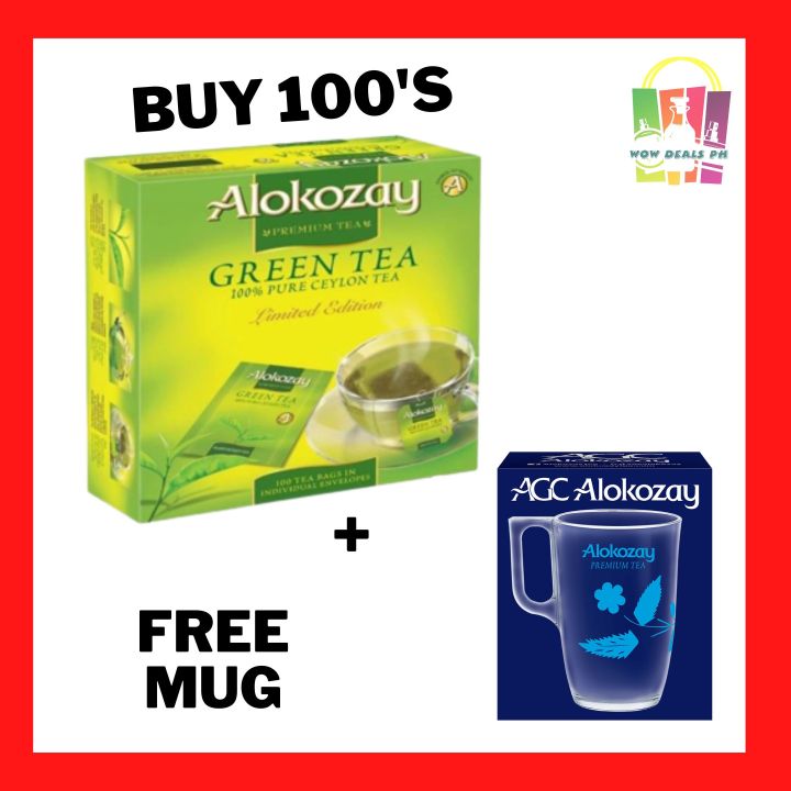 Alokozay Green Tea 100 Tea Bags (Choose Option) Expiration JULY 2024