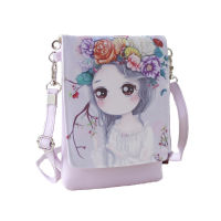 2019 New trendy lovely PU small single crossed printed childrens cartoon bag