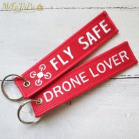 【CW】✤☋  MiFaViPa 2 Keychains Embroidery Fly Safe Keychain Fashion Trinket Drone Chain for Aviation