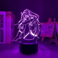 ✧ Anime Led Night Light Plastic Memories Isla for Child Bedroom Decoration Birthday Gift RGB Color Changing Battery Lamp Manga