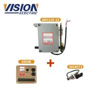 1 set Generator Actuator ADC120 12V 24V with Governor ESD5500E  speed controller  Pickup Sensor 3034572/msp675 For Diesel engine