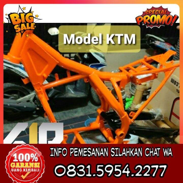 Super Mega Sale Extra Only Three Days Frame Rangka Costum Ktm Pnp Mesin