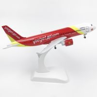 [20CM] โมเดลเครื่องบิน Vietjet Airlines A320 (Air Craft Metal Model)  มีล้อ และขาตั้งโชว์ - ของขวัญ ของสะสม ของตั้งโชว์