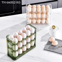 ☋℡ Egg Storage Box Durable And Convenient Flip Egg Storage Box Easy To Use Large Capacity 3 Layers Egg Holder For Refrigerator