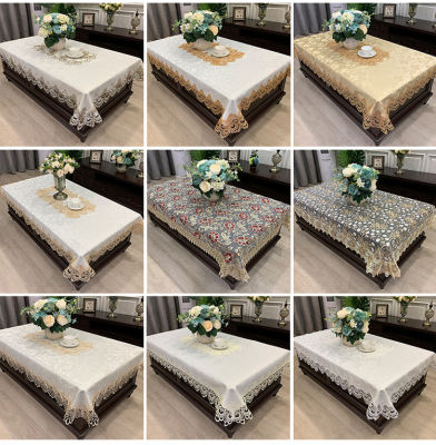 European-style Coffee Table Tablecloth Cover Cover Towel Modern Minimalist Lace Cover American TV Cabinet Living Room Tablecloth wub