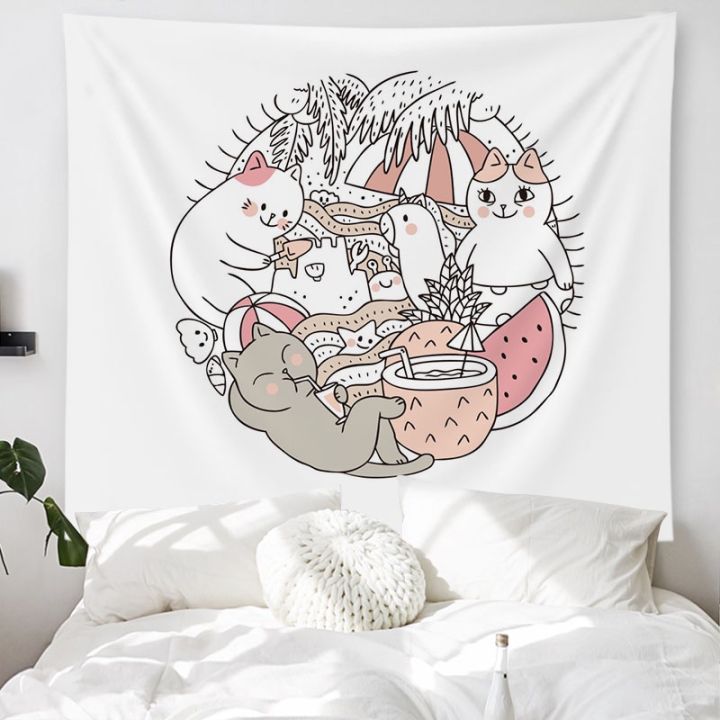cartoon-cute-cat-style-home-decoration-tapestry-background-cloth-room-bedside-wall-hanging-decoration-tapestry
