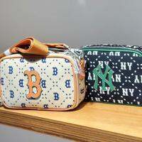 Spring/Summer 2023 MLBˉNew High Beauty Camera Bag Diamond Old Flower Retro Crossbody Bag Casual Versatile Fashion Trend