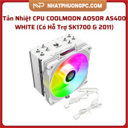 Tản Nhiệt CPU COOLMOON AOSOR AS400 WHITE Có Hỗ Trợ SK1700 & 2011