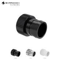 BARROWCH G1/4 quot; 13x19MM Hose Tube Pagoda Fittings Soft Pipe ConnectorBlack/Silver/WhiteFBNYBT4