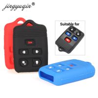 NEW Rubber Car Key Cover Case For Ford F650 Lincoln Mercury 5 Buttons Silicone Remote Key Fob Shell Car Styling