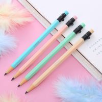 ₪℗✧ 2Pcs Blue Pink Eternal Pencil for Writing Drawing Solid Color Infinity Pencil No Need Sharpen Pen Stationery Supplies Gift