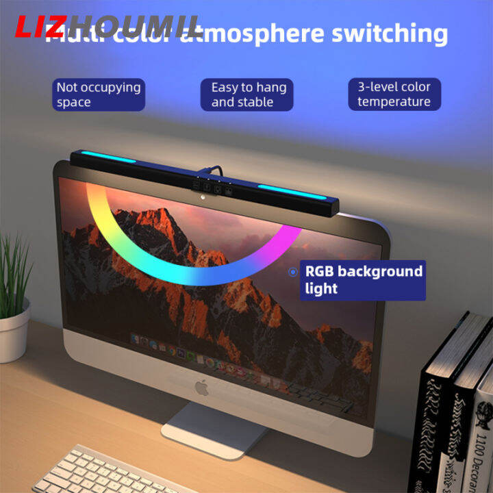 lizhoumil-บาร์ไฟติดตามคอมพิวเตอร์-led-แบบโค้ง-โคมไฟมอนิเตอร์หน้าจอ-usb-บำรุงรักษาตาไฟสำหรับบ้านคอมพิวเตอร์เล่นเกมประชุมสำนักงาน