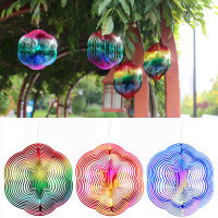 Hexagon Holiday Gifts Outdoor Decor Hanging Pendant Wind Chimes Windmill Reflective