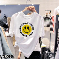 kr011พร้อมส่ง**สินค้ามาใหม่** เสื้อยืดคอกรมแฟชั่น แขนสั้น ลายCHEESE เนื้อผ้านุ่ม ใส่สบาย ไม่ร้อน ผ้าไม่หนาไม่บางเกินไป unisex