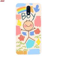 JNHF เคสน่ารักสำหรับ OPPO R17 TOZBB เคส TPU แบบเคสโทรศัพท์ซิลิคอนนุ่มรูปแบบ