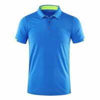 Men Short Sleeve Golf Shirts Gym Sport Clothing Table Tennis Badminton Shirt Outdoor Running T-shirt Sportswear Quick Dry