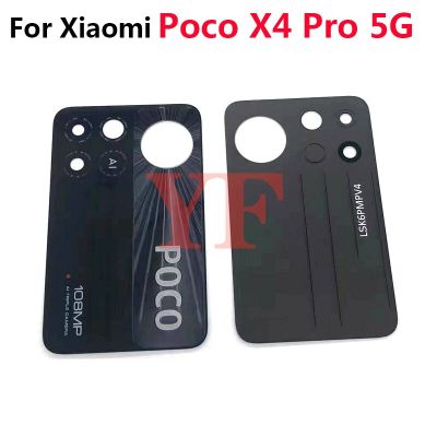 2PCS Original สําหรับ Xiaomi Mi Poco M4 X4 Pro F3 F4 GT C40 4G 5G M5S ด้านหลังกล้องกระจกเลนส์ ฝาครอบพร้อมสติกเกอร์กาว