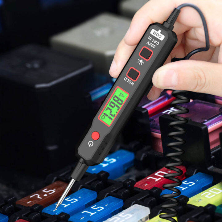 HT86A Voltage Detector Pen LCD Display Tester Electrical 300V AC