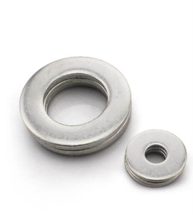 haotao-hardware-10pcs-m10-12-14-16-20-din125-304สแตนเลสขนาดเล็กด้านข้างแบนเครื่องซักผ้า-บวกเครื่องซักผ้าแบน-meson