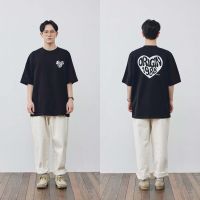 [FLMNT] Over Fit Heart T-Shirt - Black