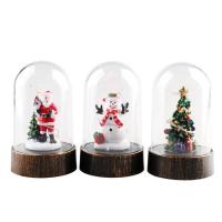 Christmas Decorations LED Ornaments Night Light Transparent Old Man Snowman Lantern Desktop Decor Exquisite Creative Gift relaxing