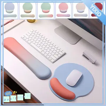 Cute Hello Kitty Mouse Pad Wrist Support, Hello Kitty Desk Accessories  Office Supplies Stuff, Kawaii Mousepad Ergonomic Mouse Pad with Wrist Rest  for Office Desk Computer Laptop Cat Anime Mouse Pad 