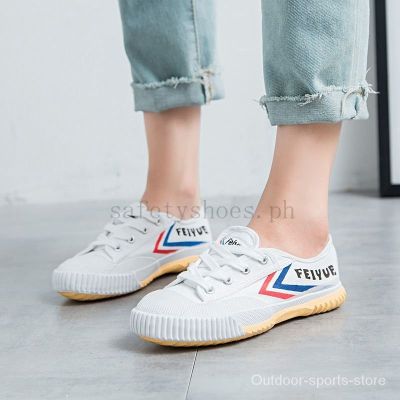 COD DSFGERERERER FEIYUE Canvas shoes bread shoes half drag casual loafers fashionable and versatile steamed bread shoes board shoes white canvas shoes OKTJ