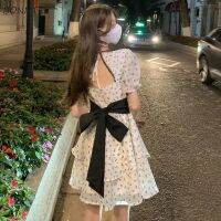 【HOT】❖✻◎ Dresses Back-bow Design All-match Birthday Tunic Streetwear Vestidos