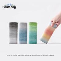 HOUMENG กล่องใส่แว่นตาแบบพกพาสำหรับผู้หญิง,กล่องใส่แว่นตานักเรียนผู้ชายหนัง PU สีรุ้ง