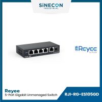 Ruijie รูเจีย รุ่น RG-ES105GD สวิตซ์ Reyee RG-ES105GD 5-Port Gigabit unmanaged Switch, 5 Gigabit RJ45 Ports ,Steel Case