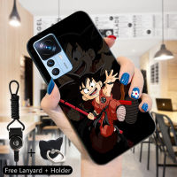 เคส PMP สำหรับ Xiaomi MI 12T 5G 12T Pro 5G 12X Xiaomi (แหวนใส่นิ้ว + สายคล้อง) Dragon ซุนโกคู Goku เคสมือถือกันกระแทกเคสโทรศัพท์ป้องกัน TPU ซิลิโคนนิ่ม