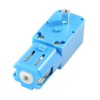 มอเตอร์เฟืองเหล็ก 1:90 3V-6V แกนคู่ Metal gear robot smart car gear motor TT motor single-axis finished product 1:90 blue