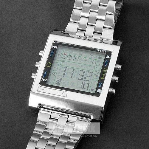a-decent035-tvg-luxurymenrectangle-รีโมทคอนโทรล-sport-watch-alarm-tv-dvd-remote-menwristwatch